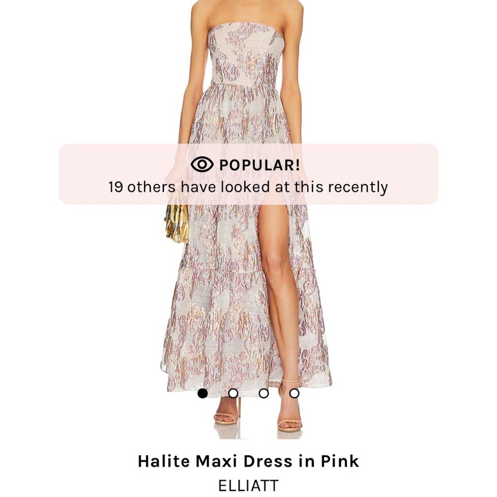Halite Maxi Dress by Elliatt Size S